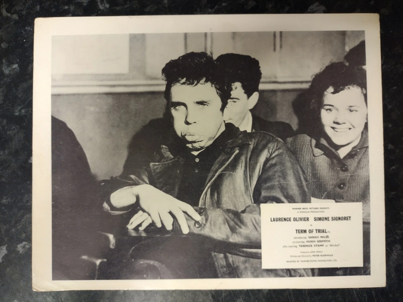 TERM OF TRIAL, 9 LOBBY CARDS.LAURENCE OLIVIER. SARAH MILES. READ CAREFULLY, изображение 2