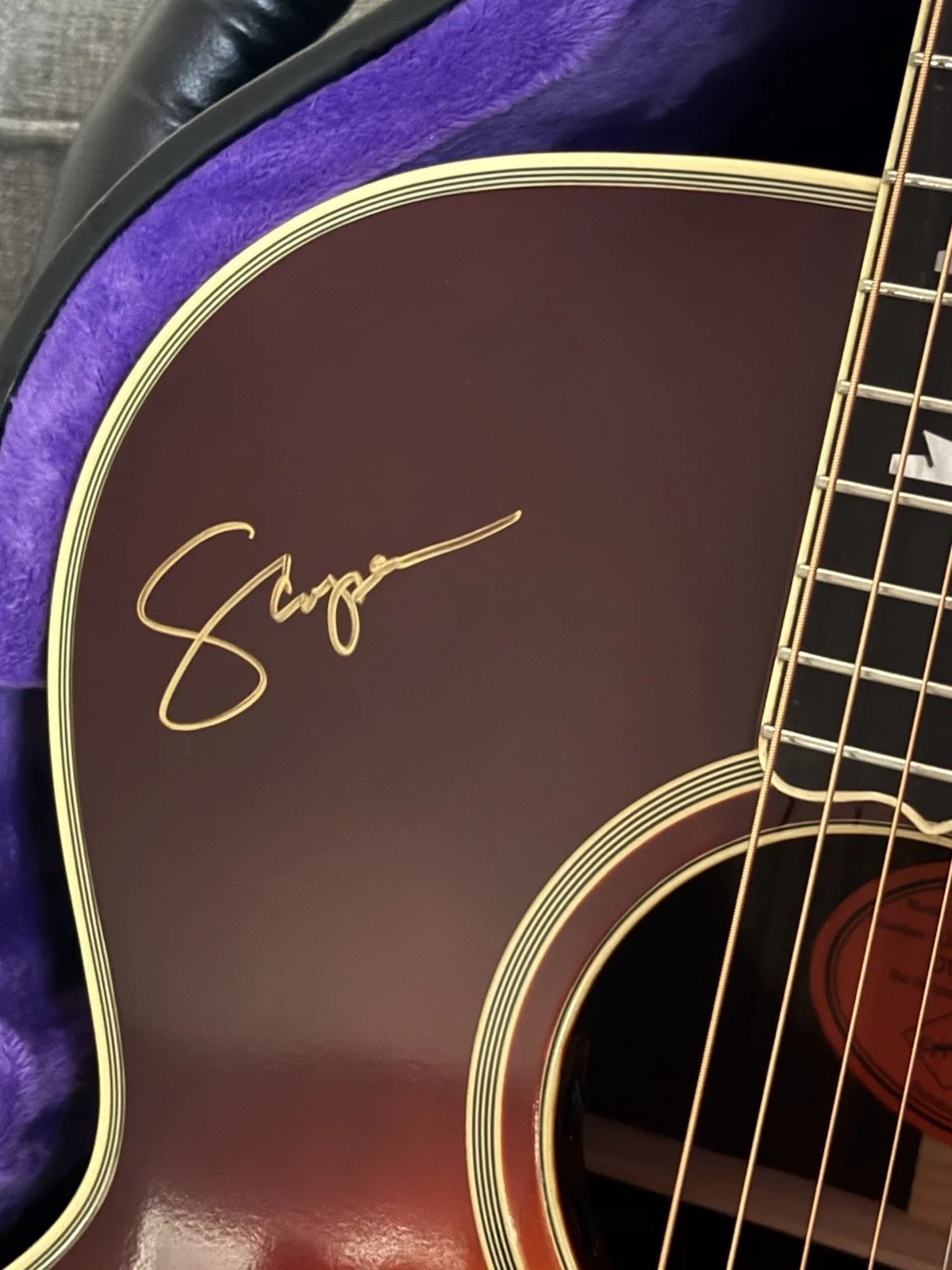 Epiphone Vintage Guitar – Autographed by Jeremy Allen White and Scott Cooper., изображение 3