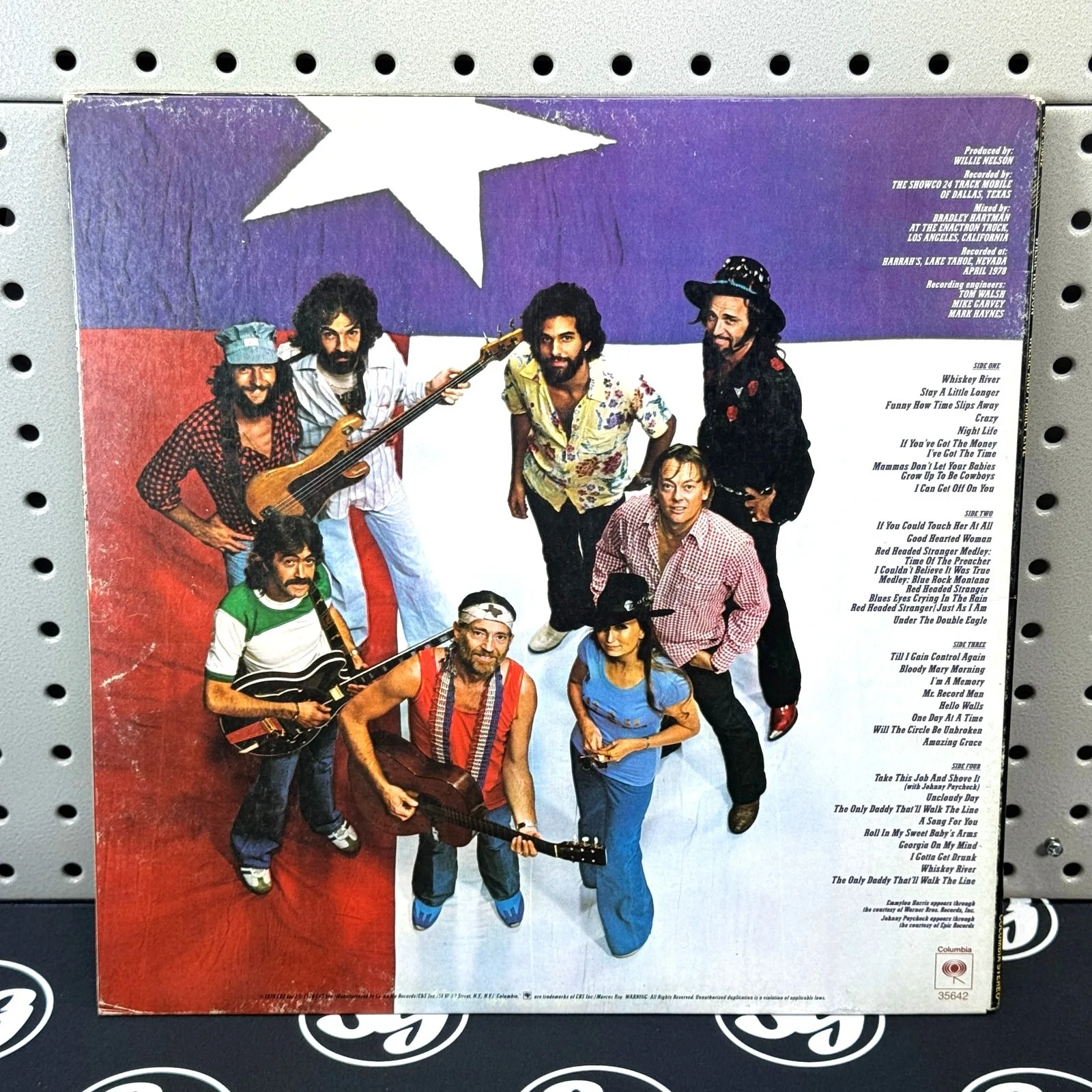 WILLIE NELSON Signed & Family Live Record Slip PSA Authentic Autograph Auto, изображение 4