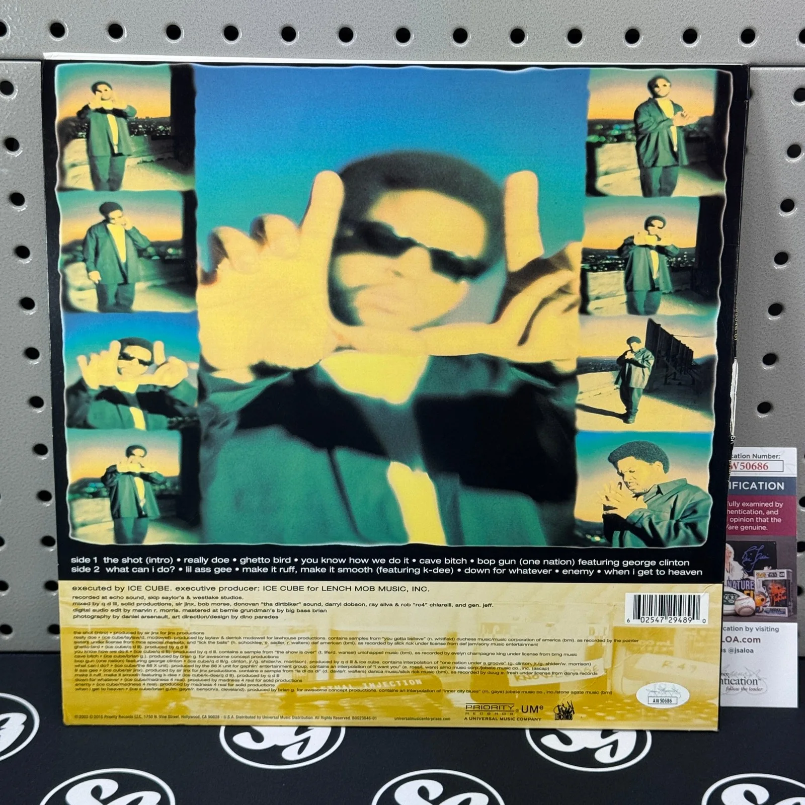 ICE CUBE Signed Lethal Injection LP Record JSA COA Authentic Autograph Auto, image 2