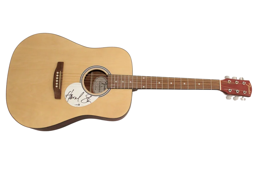 Howard Stern — Howard Stern Signed Autograph Fender Acoustic Guitar - Hey Now! w/ JSA COA, image 2