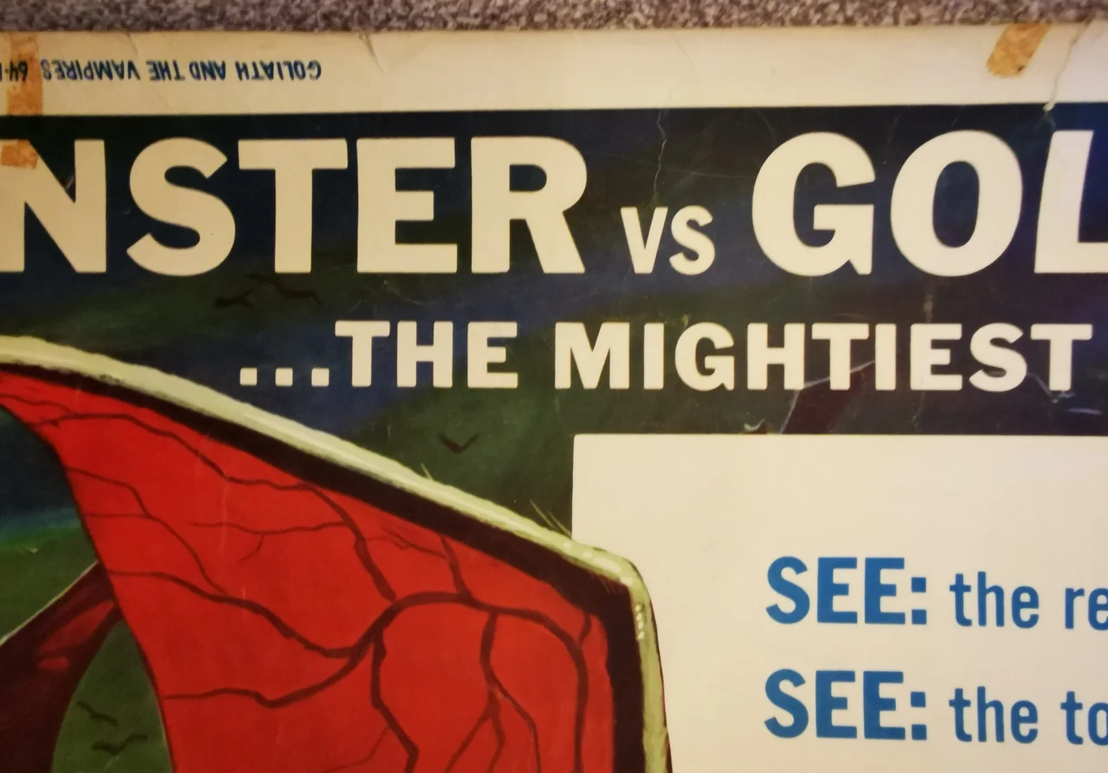 GOLIATH AND THE VAMPIRES 1964 Gordon Scott REYNOLD BROWN US 40x60 POSTER, изображение 2