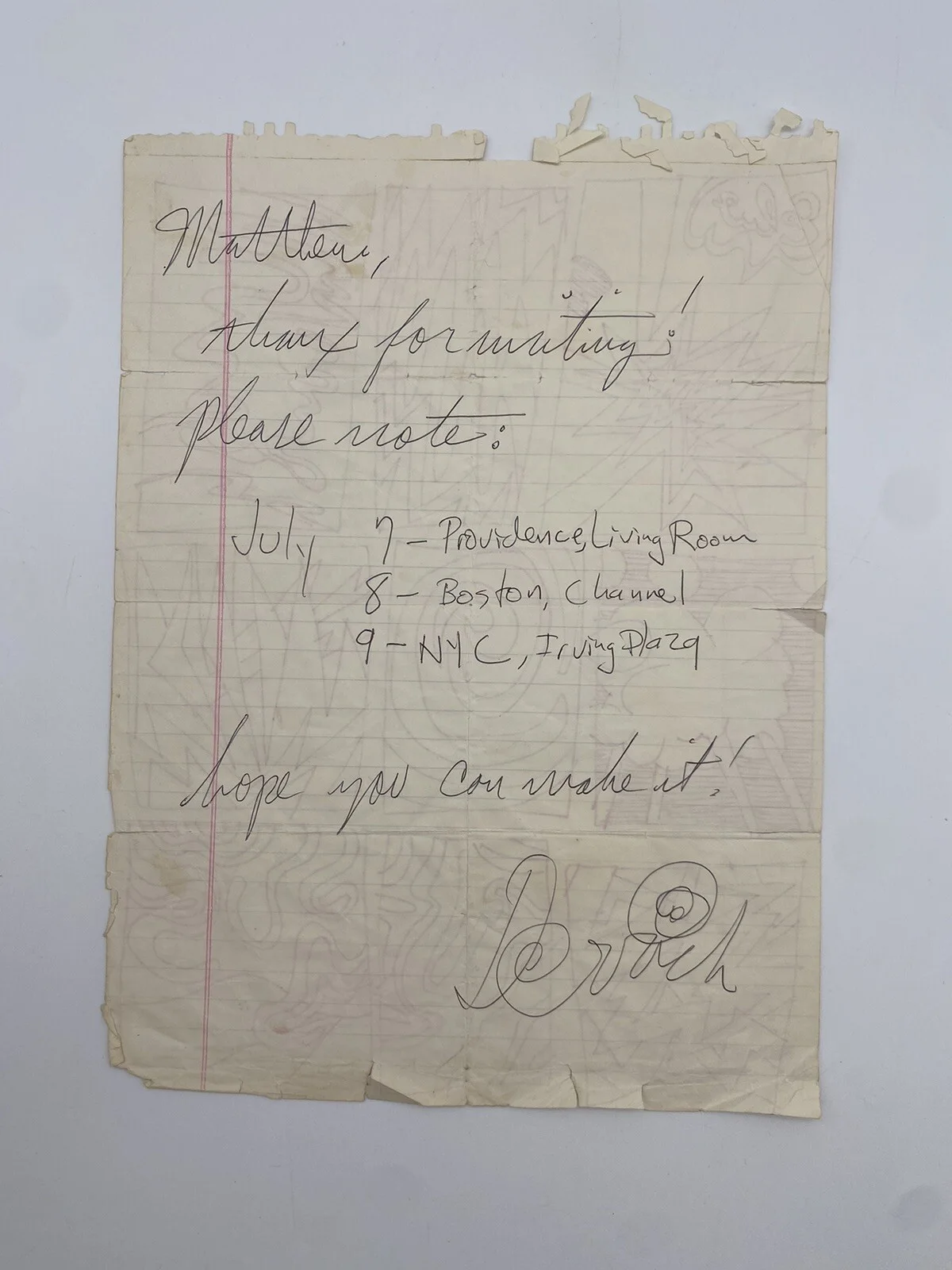 Meat Puppets Lot, Original Art Work, Signed Letter By Derrick Bostrom And Vinyls, image 4