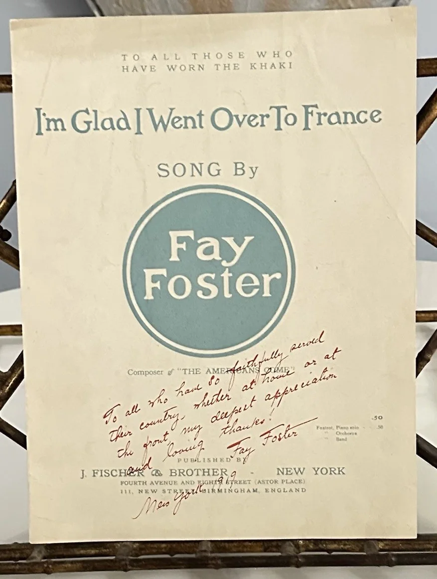 Fay Foster Composer Pianist Signed Sheet Music “I’m glad I went over to France”, изображение 2