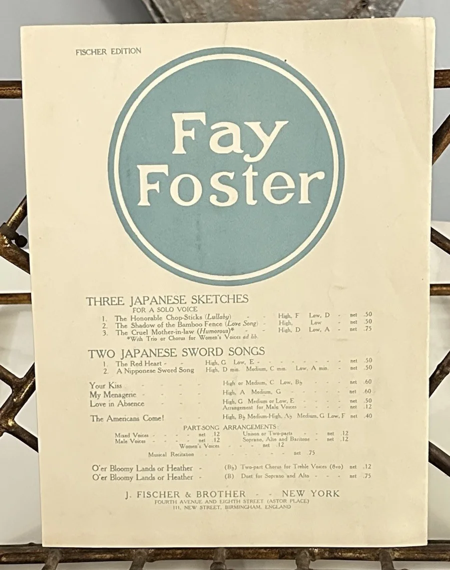 Fay Foster Composer Pianist Signed Sheet Music “I’m glad I went over to France”, изображение 3