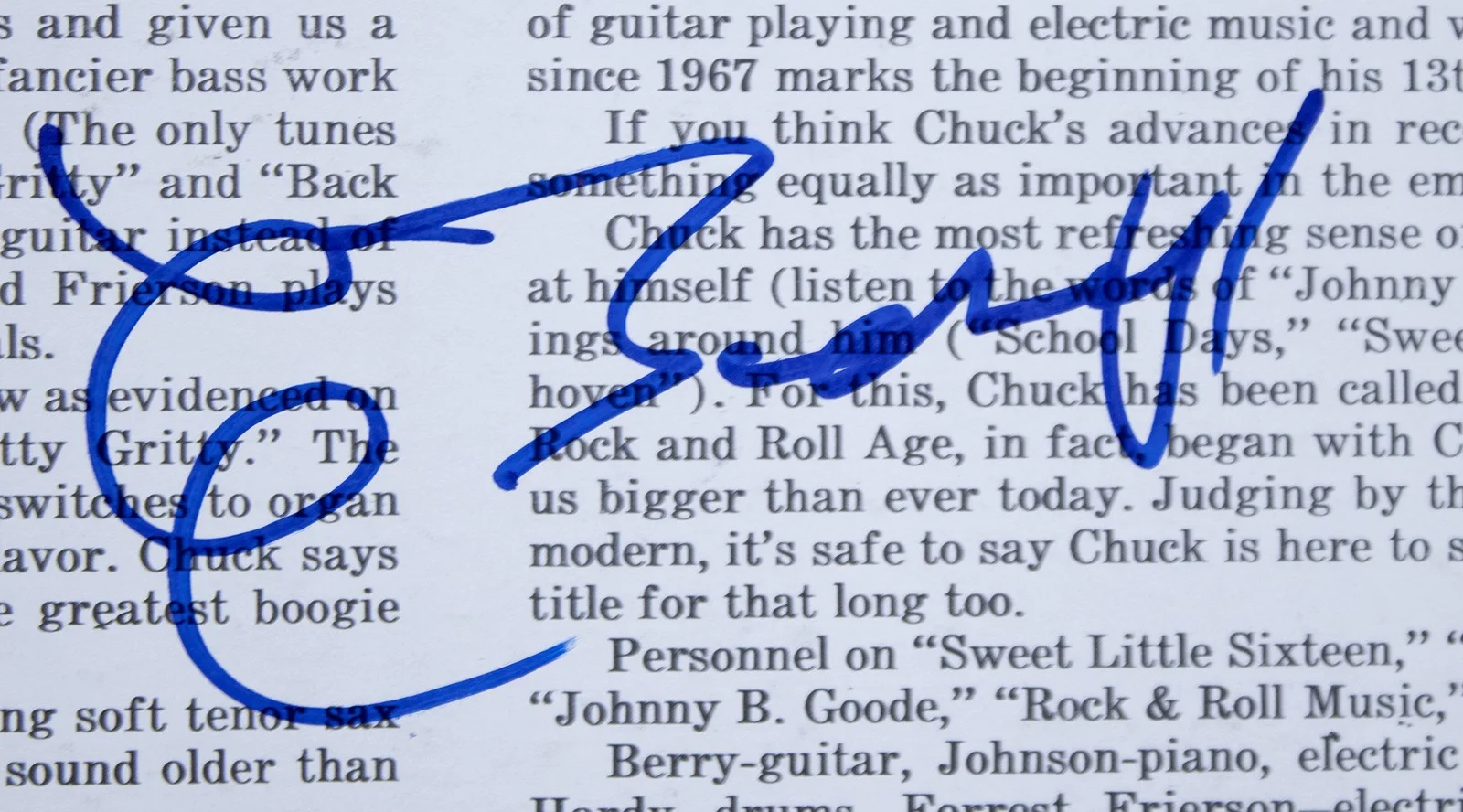 Chuck Berry — CHUCK BERRY - RECORD ALBUM COVER SIGNED, image 3