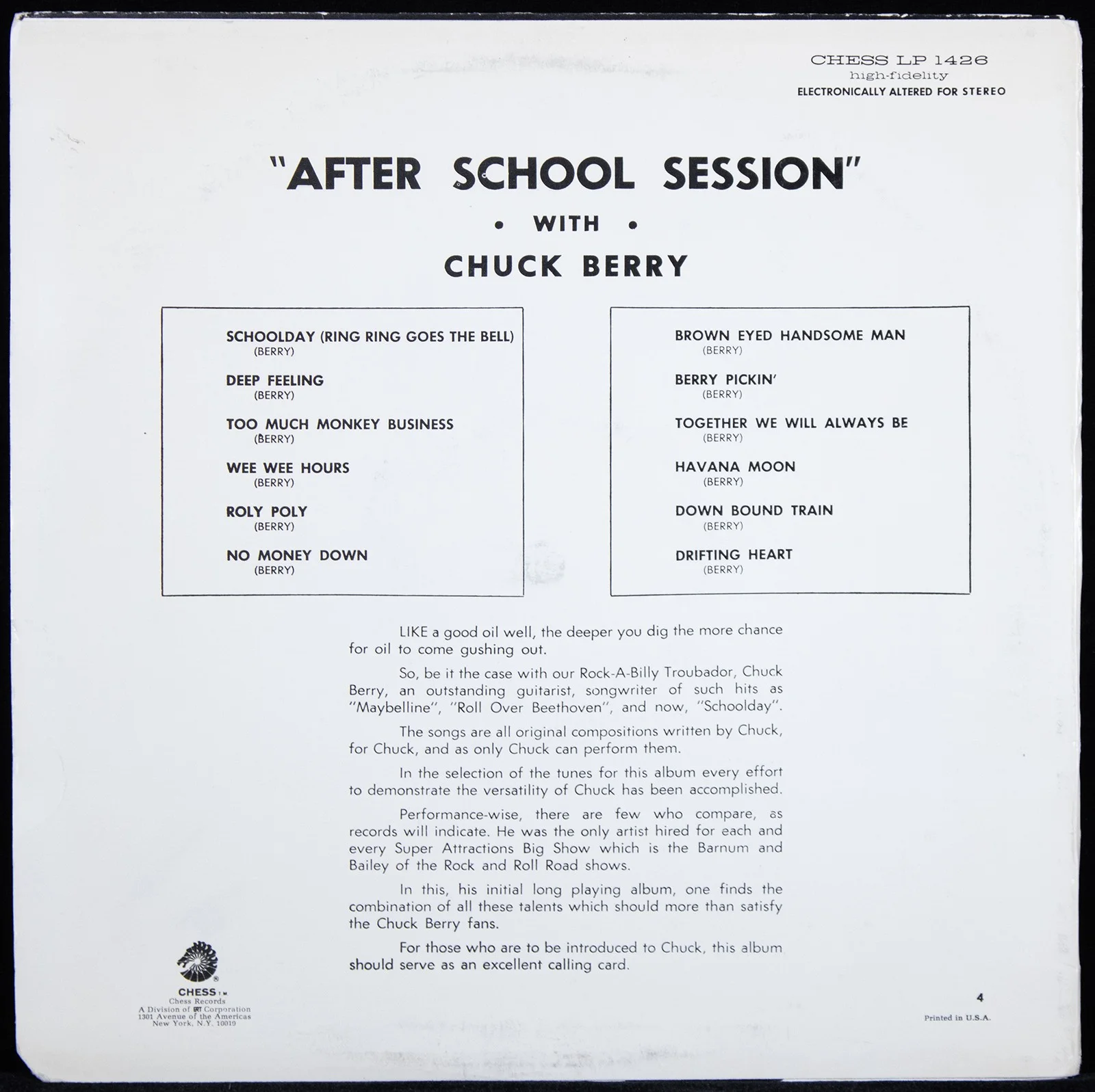 Chuck Berry — CHUCK BERRY - RECORD ALBUM COVER SIGNED, image 3