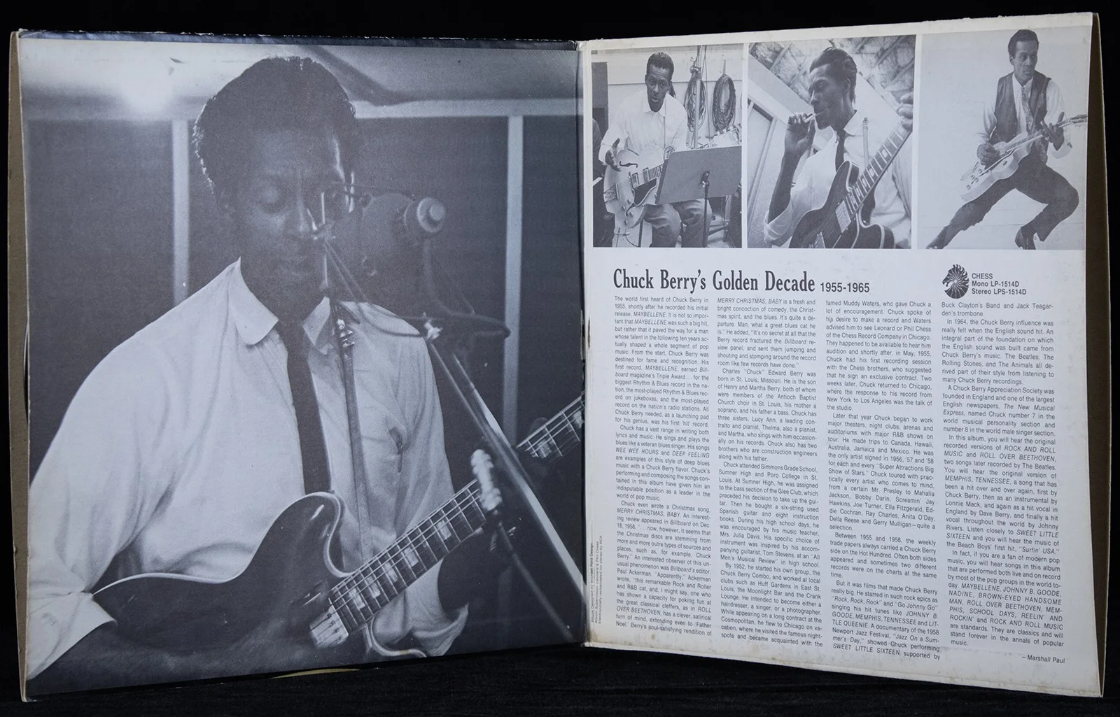 Chuck Berry — CHUCK BERRY - RECORD ALBUM COVER SIGNED, image 3