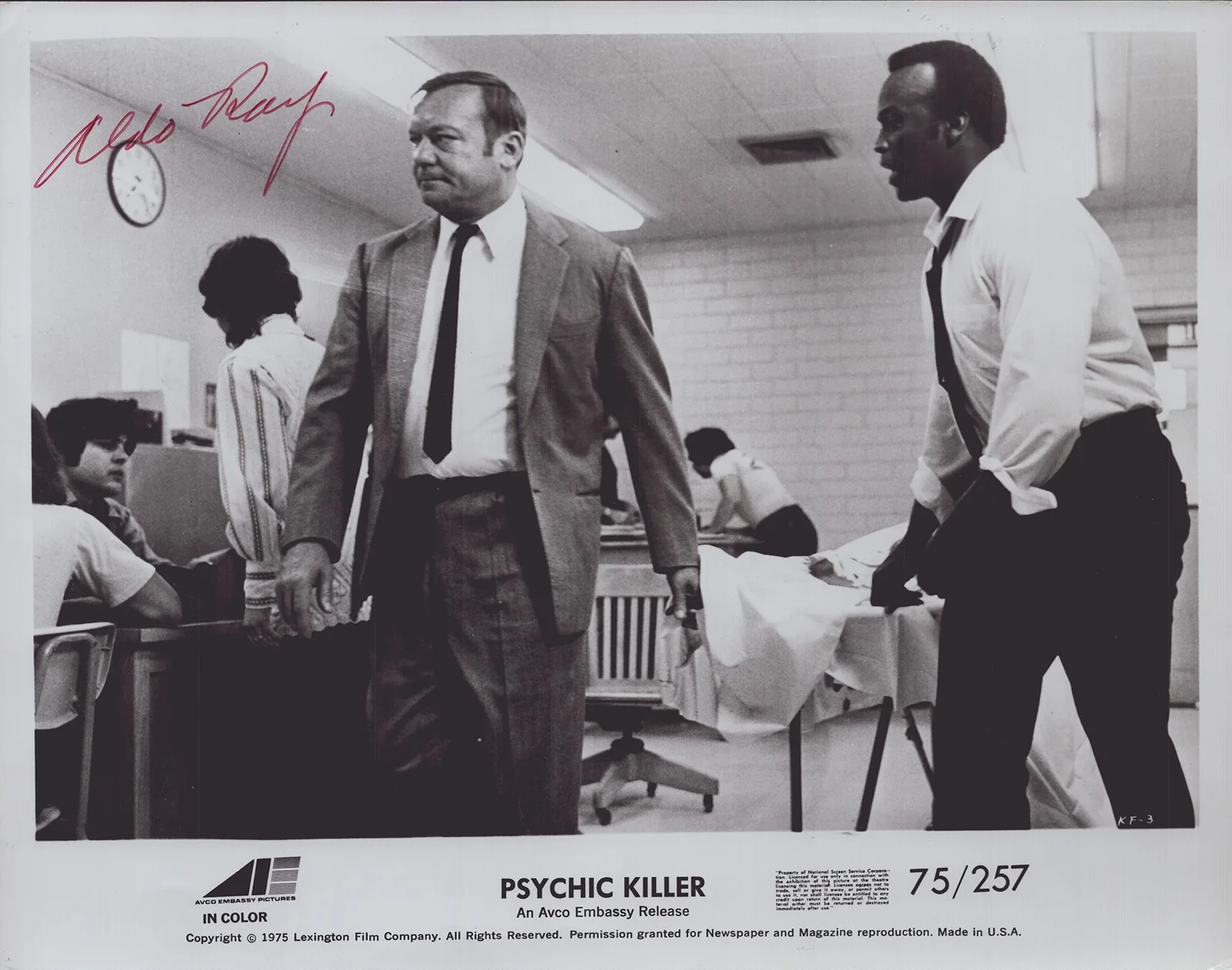 Aldo Ray — ALDO RAY - AUTOGRAPHED SIGNED PHOTOGRAPH