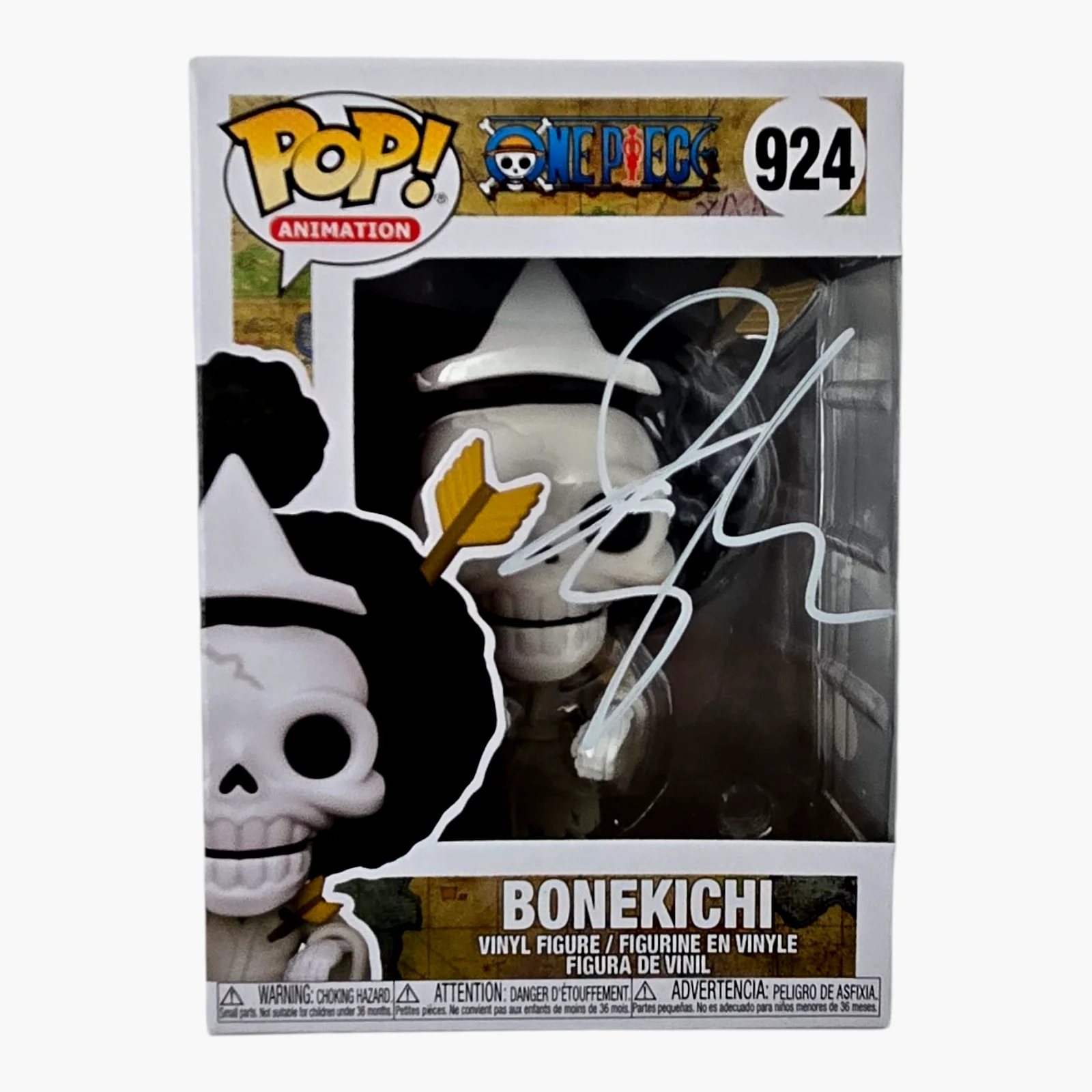 Ian Sinclair — Bonekichi Signed Funko Pop One Piece Brook Ian Sinclair Autograph JSA COA 924