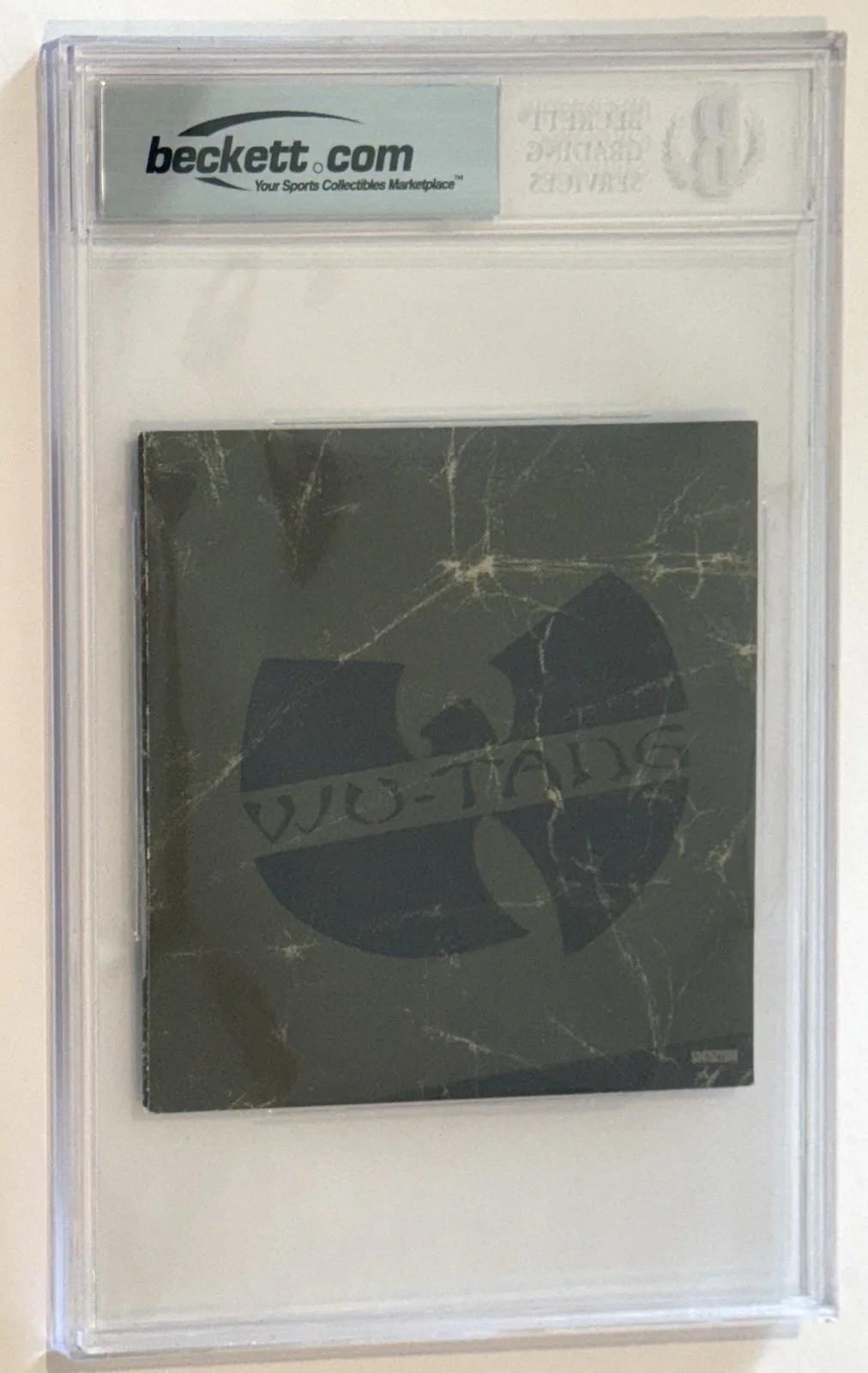Wu Tang Clan signed CD Jacket iron flag Rza Gza group autographed beckett coa, изображение 5