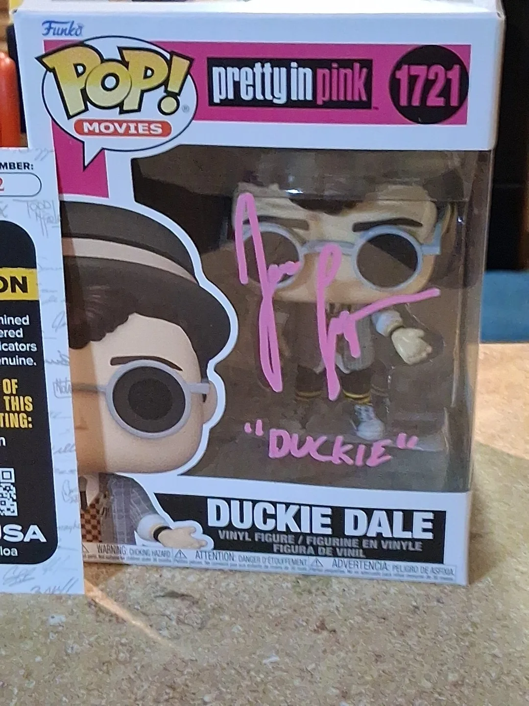 Jon Cryer — Jon Cryer Pretty In Pink Movie signed Duckie Dale Funko Pop JSA CI00432, image 2