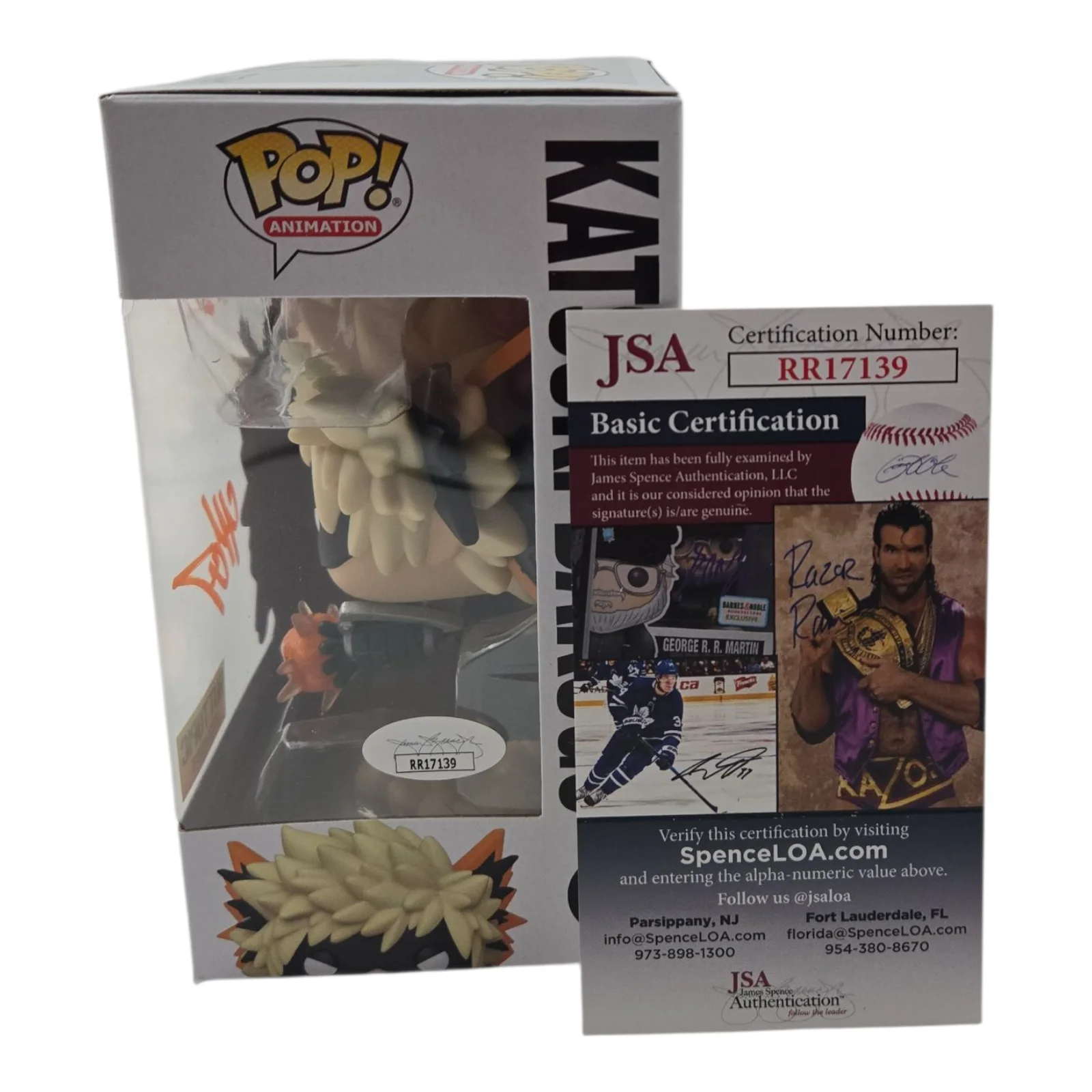 CLIFFORD CHAPIN — Clifford Chapin Signed Funko Pop Katsuki Bakugo My Hero Academia HT JSA COA 39, image 2