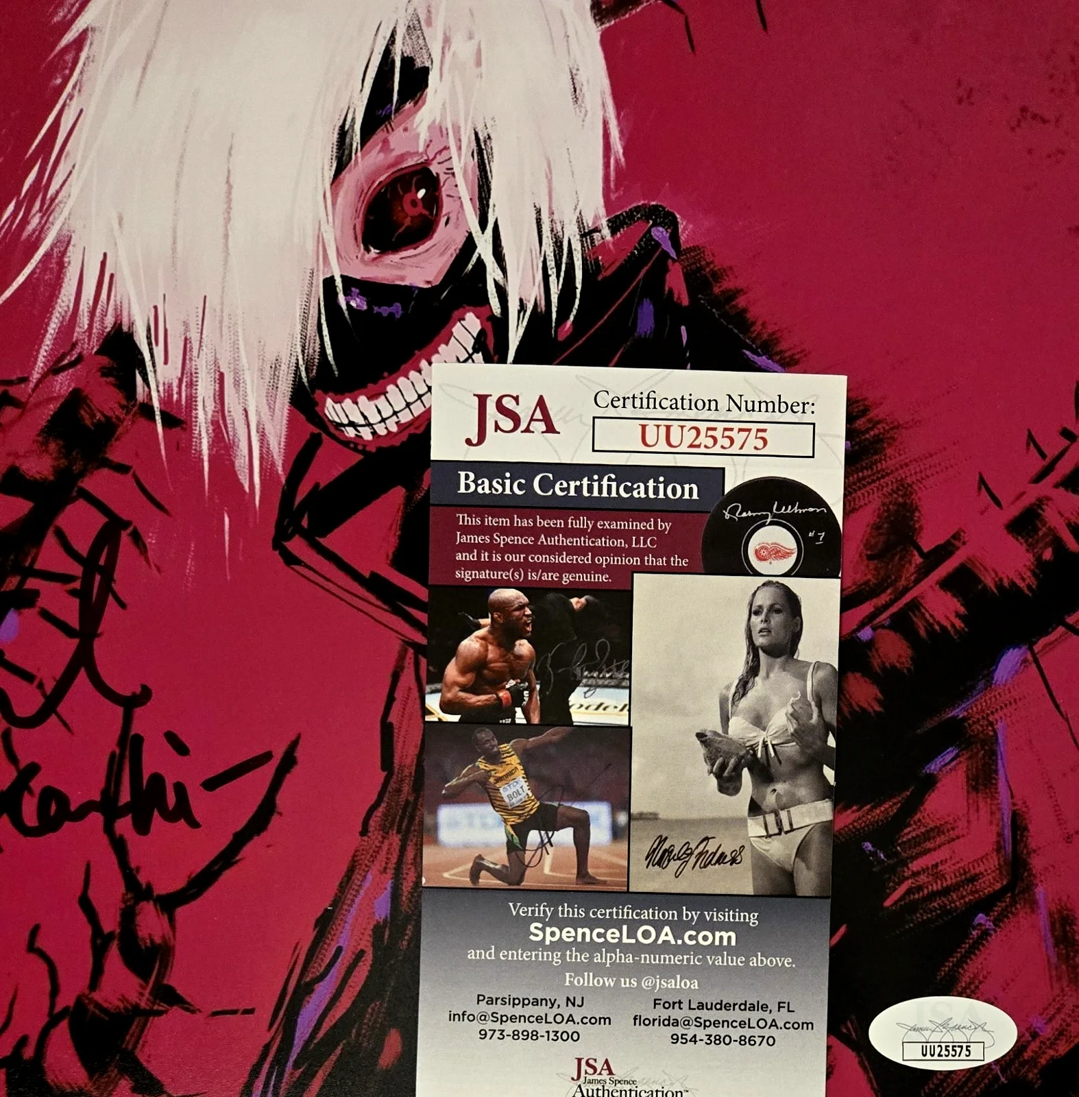 Austin Tindle — Austin Tindle Signed Photo Tokyo Ghoul Autograph Ken Kaneki 8x10 JSA COA 575, изображение 2