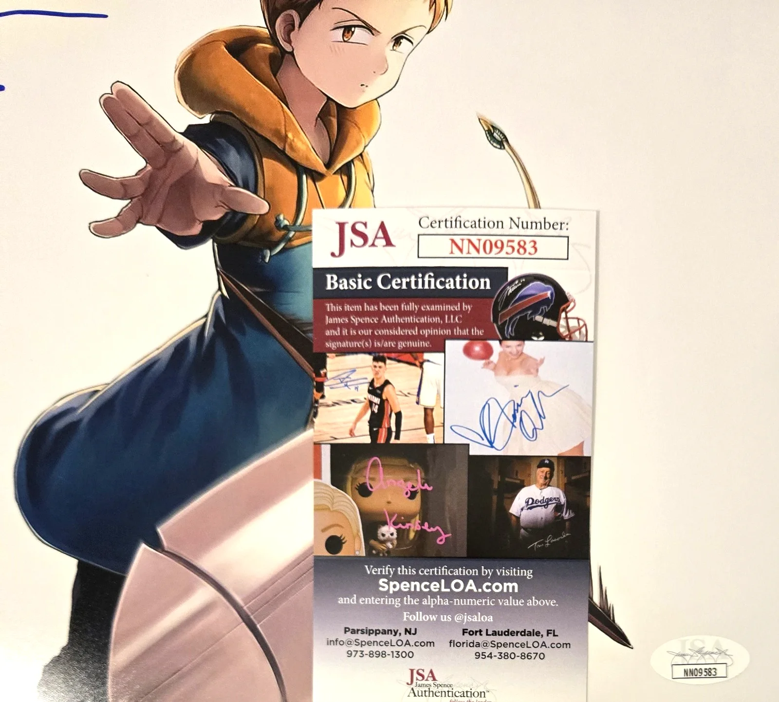 MAX MITTELMAN — Max Mittelman Signed Photo King Seven Deadly Sins Autograph Anime 8x10 JSA COA 3, изображение 2