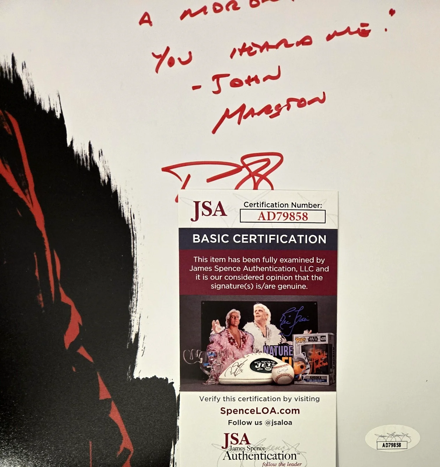 Rob Wiethoff Red Dead Redemption Signed Photo John Marston Autograph JSA COA 858, image 2
