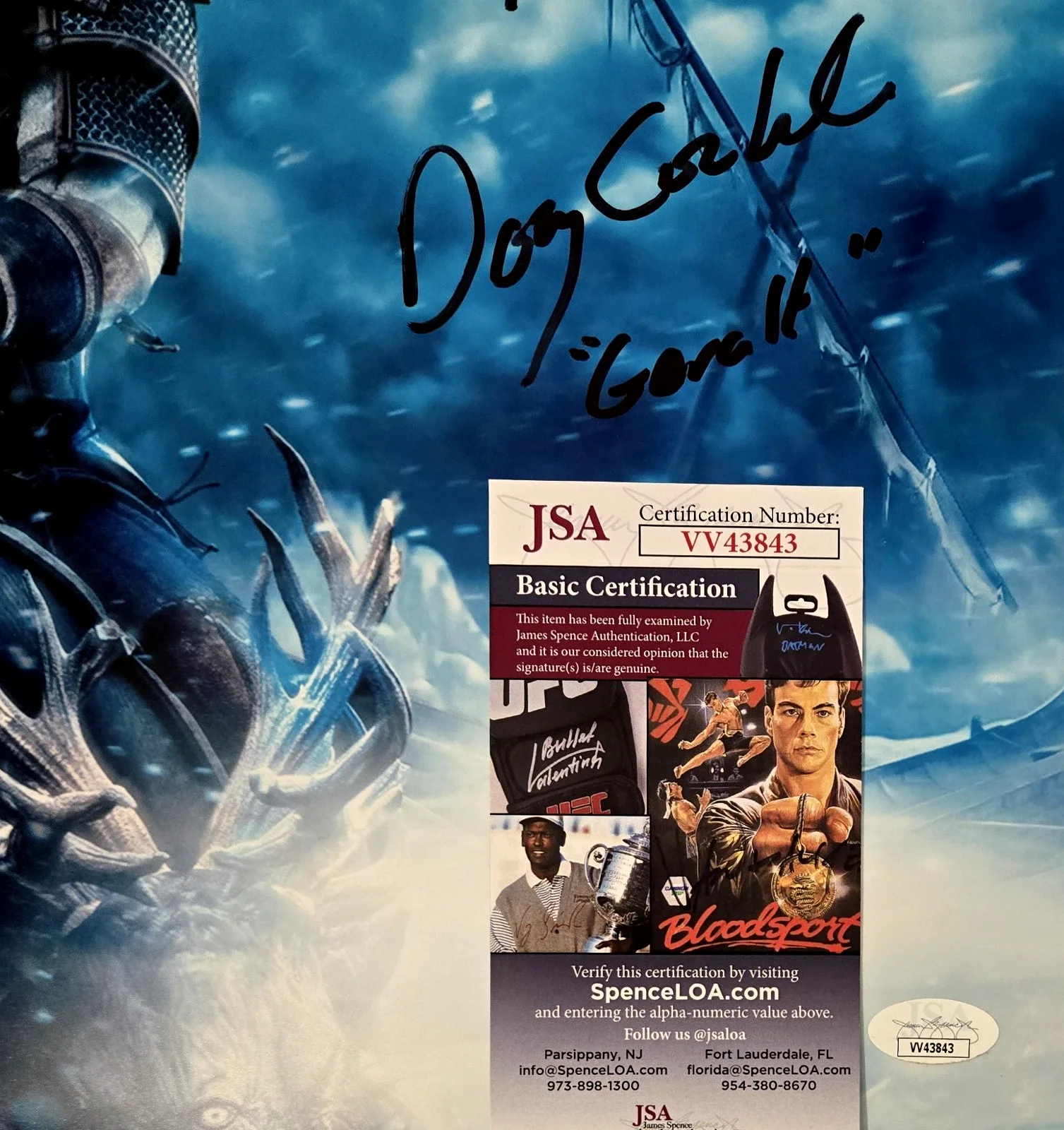Doug Cockle — Doug Cockle Signed Photo Geralt Rivia Witcher Autograph Gaming 11x14 JSA COA 843, image 2