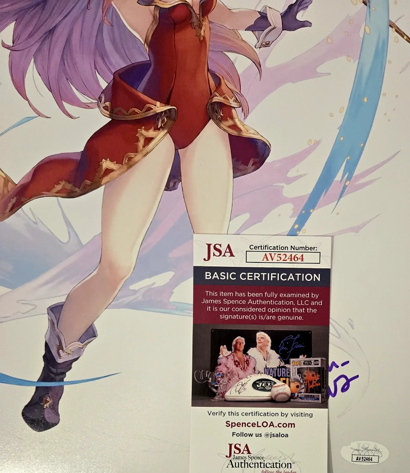Sarah Miller Crews — Trials of Mana Signed Photo Angela Sarah Miller Crews Autograph JSA COA 64, изображение 2