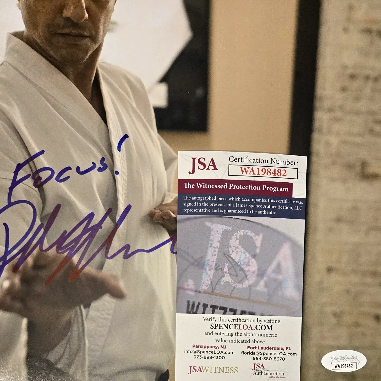 RALPH MACCHIO — Ralph Macchio Signed Photo Daniel Larusso Cobra Kai Karate Kid 11x14 JSA COA 482, image 2