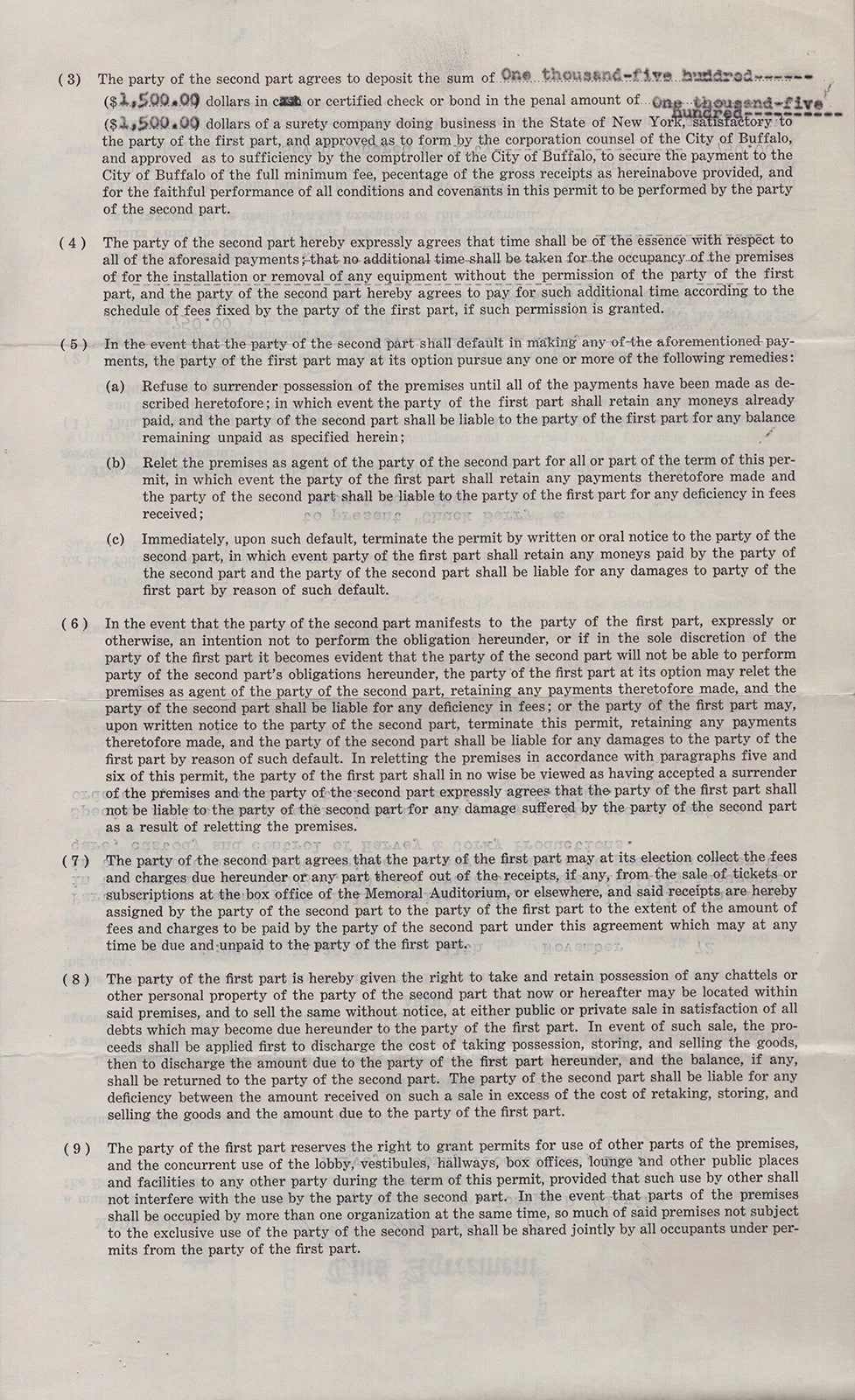 CHUCK BERRY - DOCUMENT UNSIGNED 11/08/1972, image 2