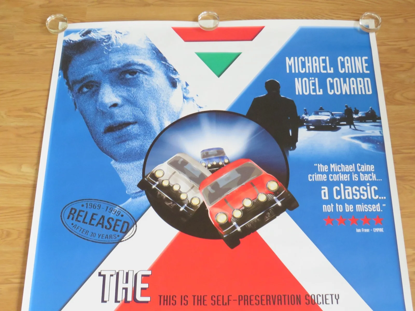THE ITALIAN JOB ORIGINAL 1999 UK CINEMA POSTER Michael Caine HUGE RARE ROLLED !, изображение 2