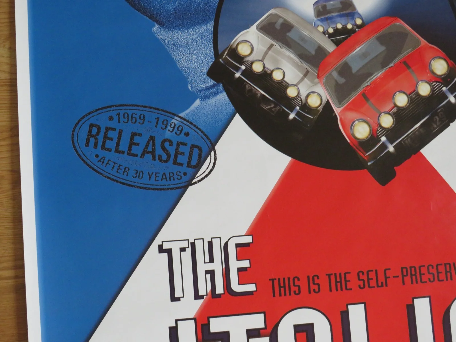 THE ITALIAN JOB ORIGINAL 1999 UK CINEMA POSTER Michael Caine HUGE RARE ROLLED !, изображение 5