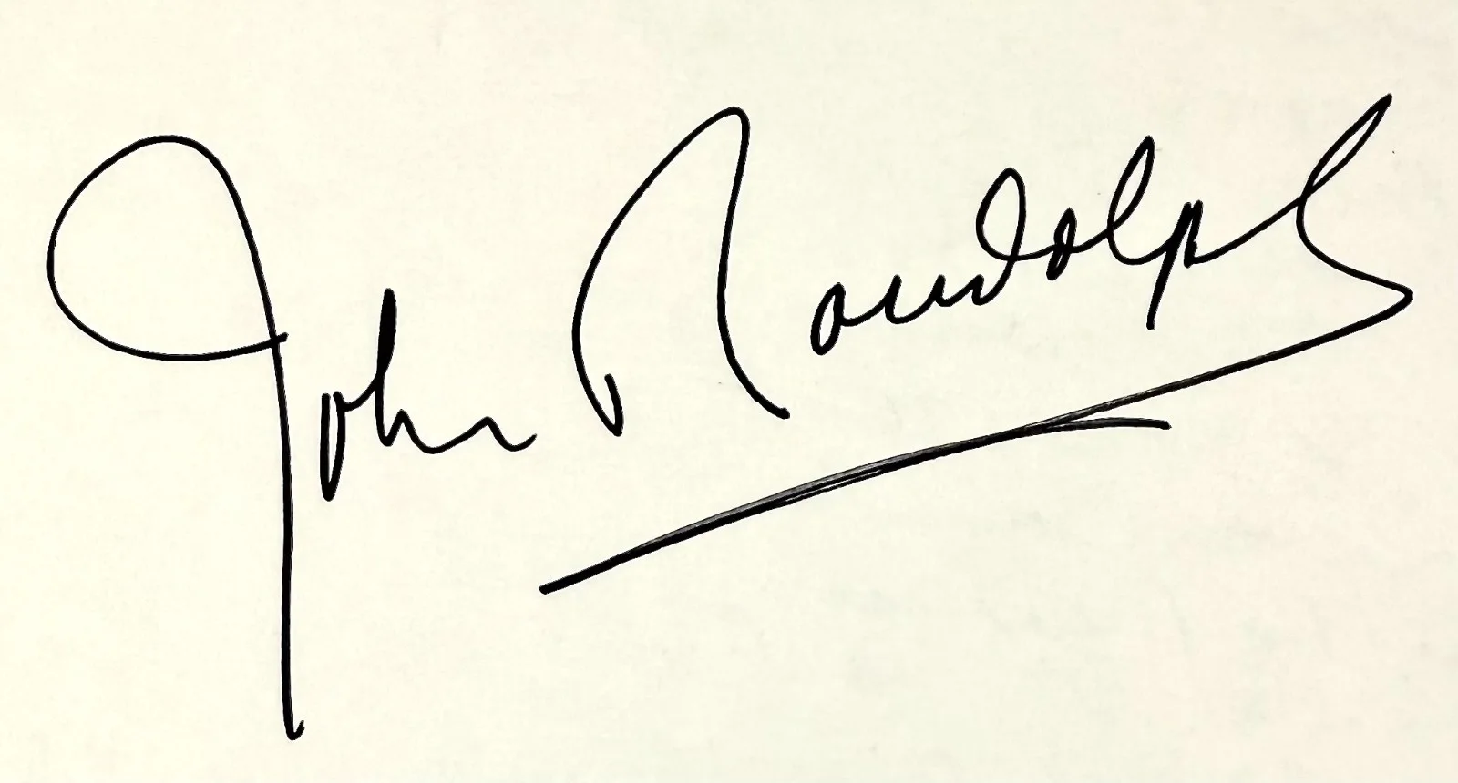 John Randolph — JOHN RANDOLPH Signed Autographed 4x6 INDEX CARD SECONDS You've Got Mail SERPICO, изображение 2