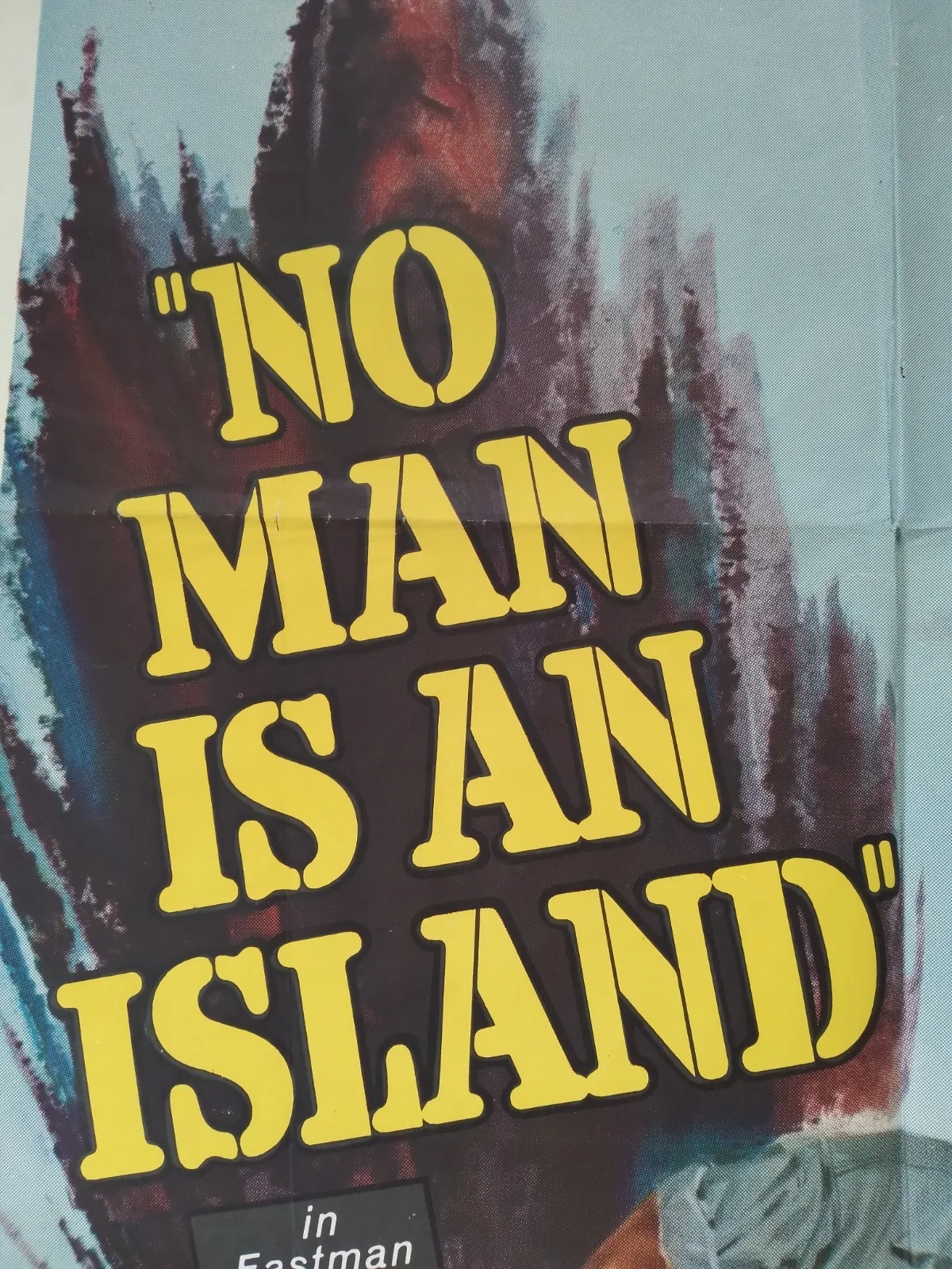 No Man is an Island original movie 1962 poster US one sheet, image 3