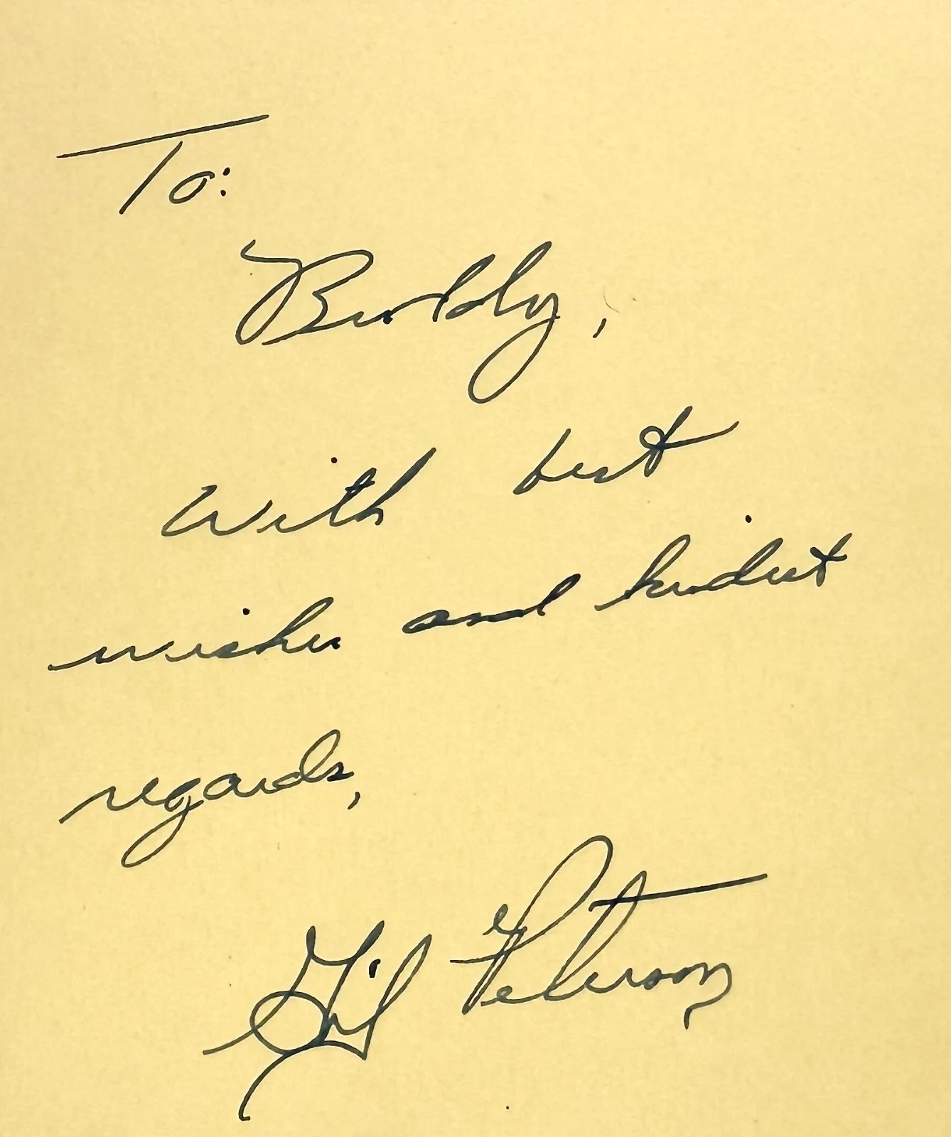 Gil Peterson — GIL PETERSON Signed Autographed 4x6 INDEX CARD The Cool Ones The Brain Machine, image 2