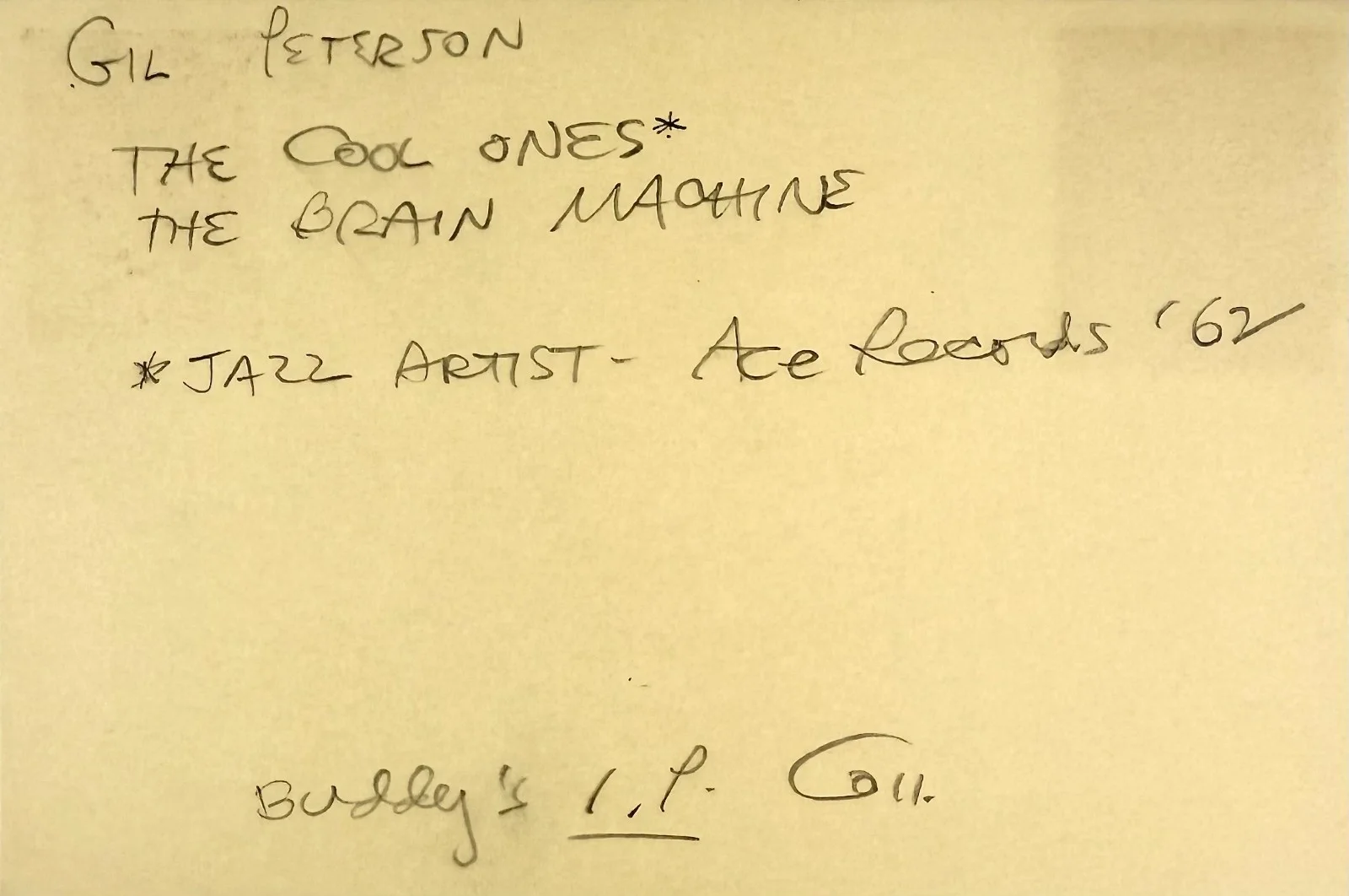 Gil Peterson — GIL PETERSON Signed Autographed 4x6 INDEX CARD The Cool Ones The Brain Machine, image 5