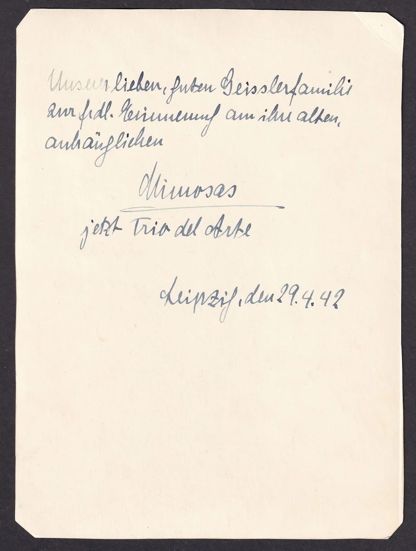 TRIO DEL ARTE German Dance Trio 1942 signed photograph 15x20cm, изображение 2