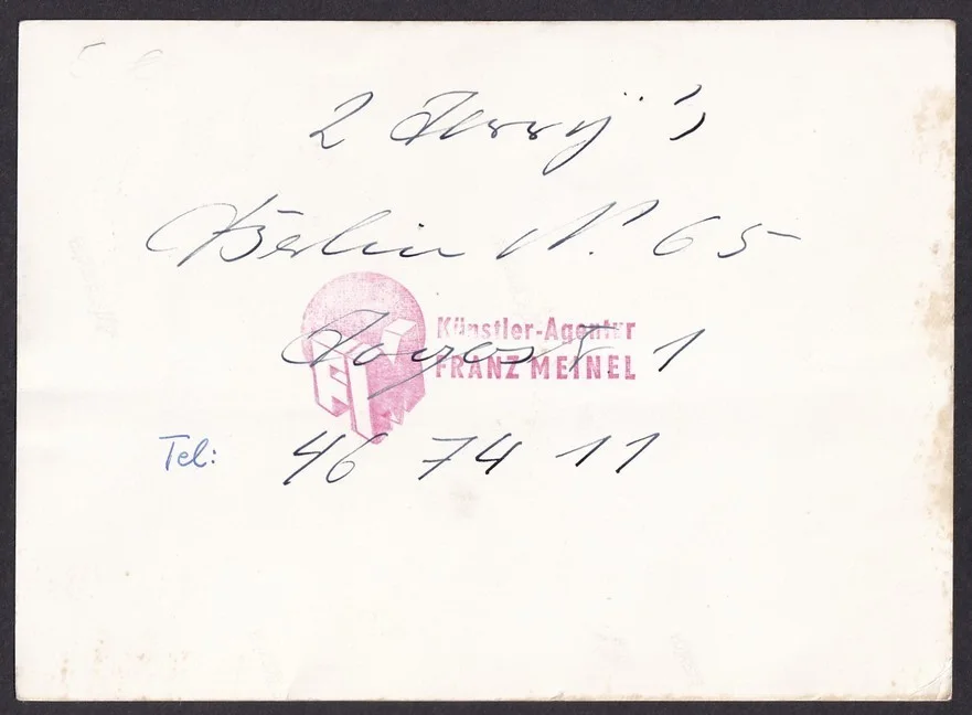 2 TERRY`S German Step- Acrobatic Duo 1965 signed photograph 13x18cm, image 2
