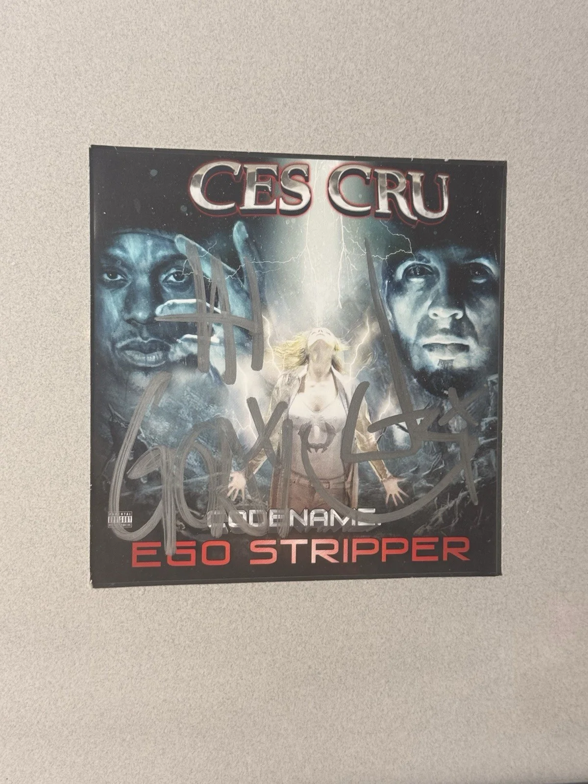 Ces Cru – “Codename: Ego Stripper” Framed & Autographed Album, image 2