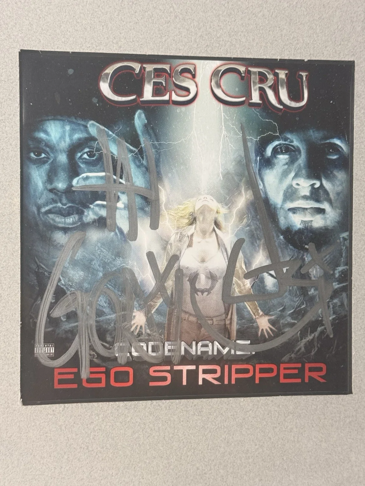 Ces Cru – “Codename: Ego Stripper” Framed & Autographed Album, image 4