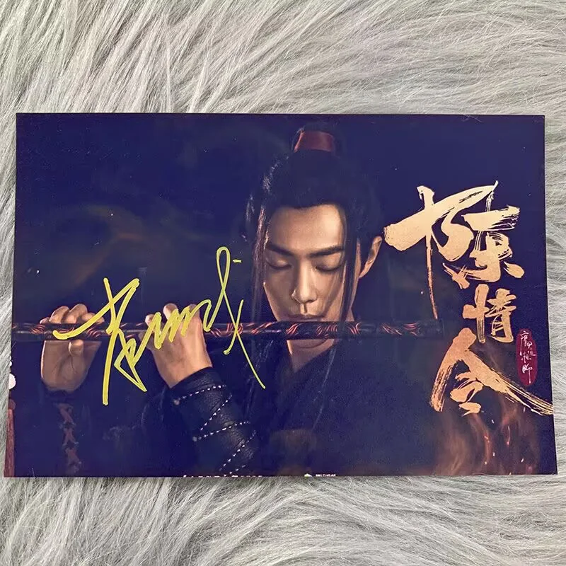 The Untamed Wei Wuxian Xiao Zhan Autographed Signed Photos Photo Autographs, изображение 2