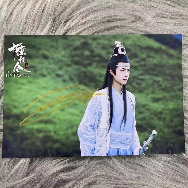 The Untamed Lan Wangji Wang Yibo Autographed Signed Photos Photo Autographs, изображение 2