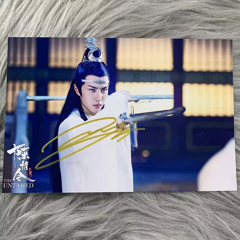 The Untamed Lan Wangji Wang Yibo Autographed Signed Photos Photo Autographs, изображение 4