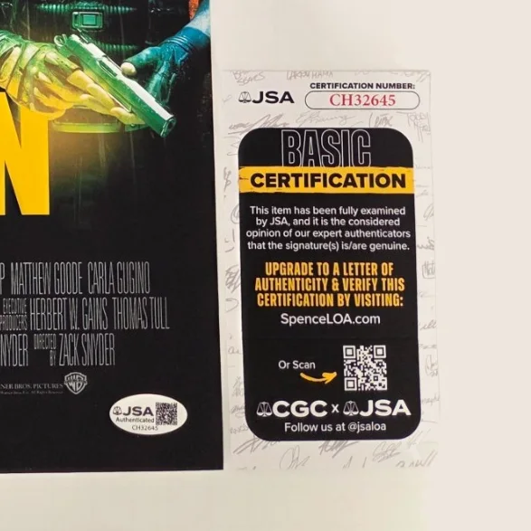 ZACK SNYDER — ZACK SNYDER Authentic Hand-signed "WATCHMEN DIRECTOR" 12x18 Photo (JSA COA), изображение 2