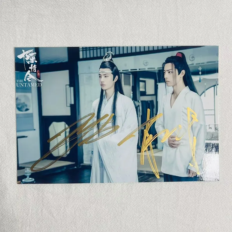 The Untamed Lan Wangji Wang Yibo Signed Photos Autographed Chen Qing Ling Photos, изображение 2