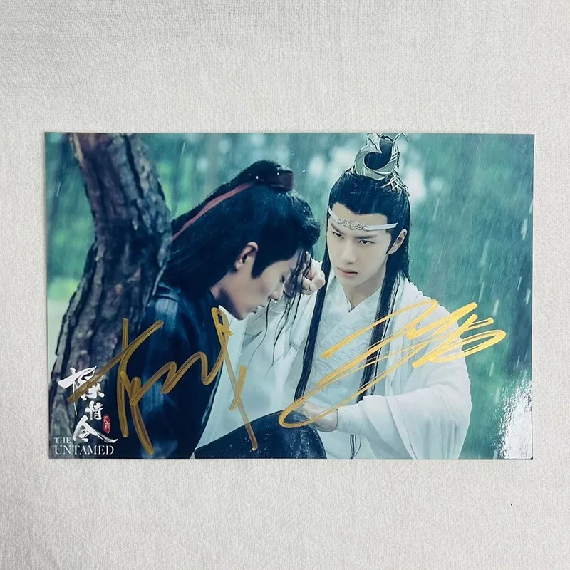 The Untamed Lan Wangji Wang Yibo Signed Photos Autographed Chen Qing Ling Photos, изображение 3