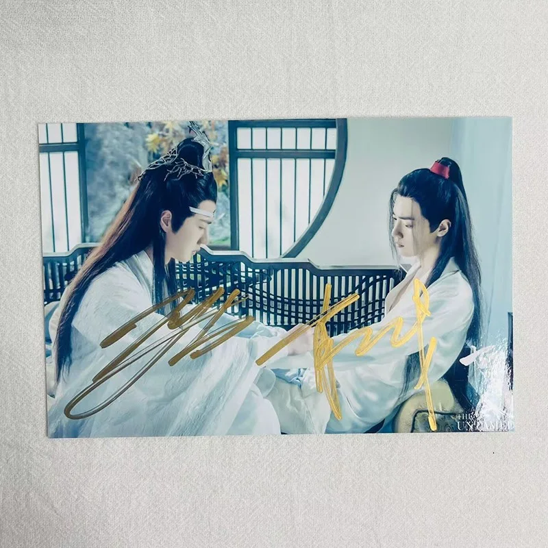 The Untamed Lan Wangji Wang Yibo Signed Photos Autographed Chen Qing Ling Photos, изображение 4
