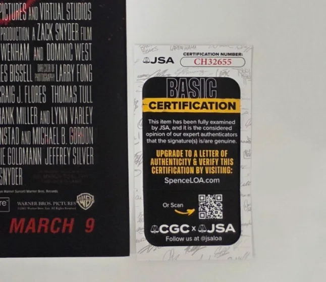 ZACK SNYDER — ZACK SNYDER Authentic Hand-signed "300 DIRECTOR" 12x18 Photo (JSA COA), изображение 2