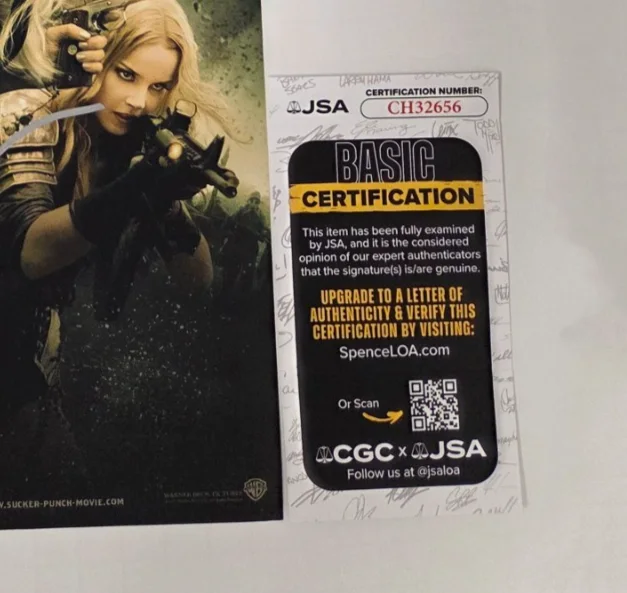 ZACK SNYDER — ZACK SNYDER Authentic Hand-signed "SUCKER PUNCH" 12x18 Photo (JSA COA), изображение 2