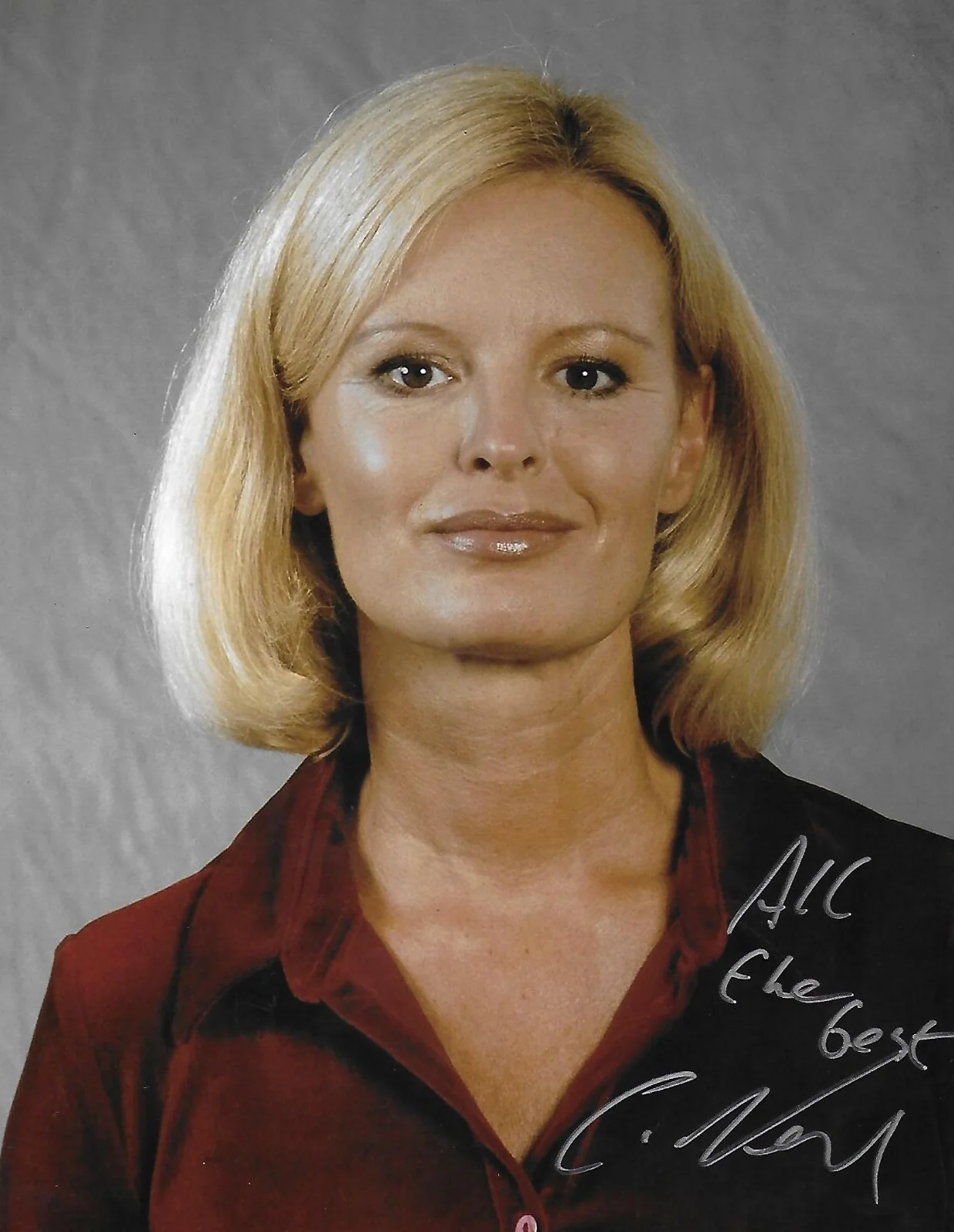 Claudia Neidig — Claudia Neidig signed/auto 8x10 photo European Vacation Actor RARE COA LOOK!