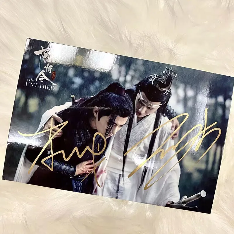 Wang Yibo The Untamed Chen Qing Ling Wei Wuxian Lan Wangji Signed Photos, image 2