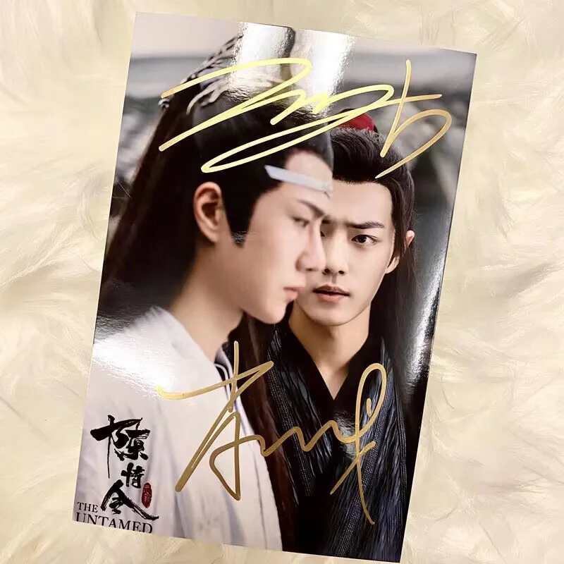 Wang Yibo The Untamed Chen Qing Ling Wei Wuxian Lan Wangji Signed Photos, image 3