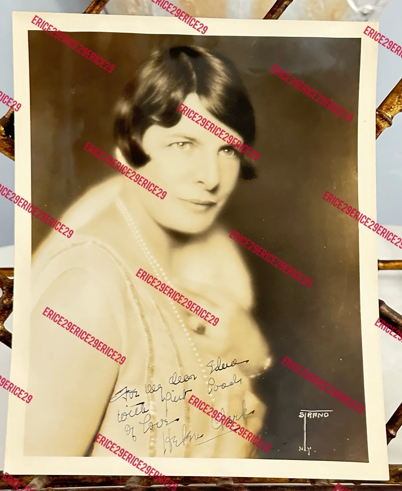 Helen Clark (1886–1963) Singer Contralto & Soprano Signed Photo by Strand N.Y., изображение 2