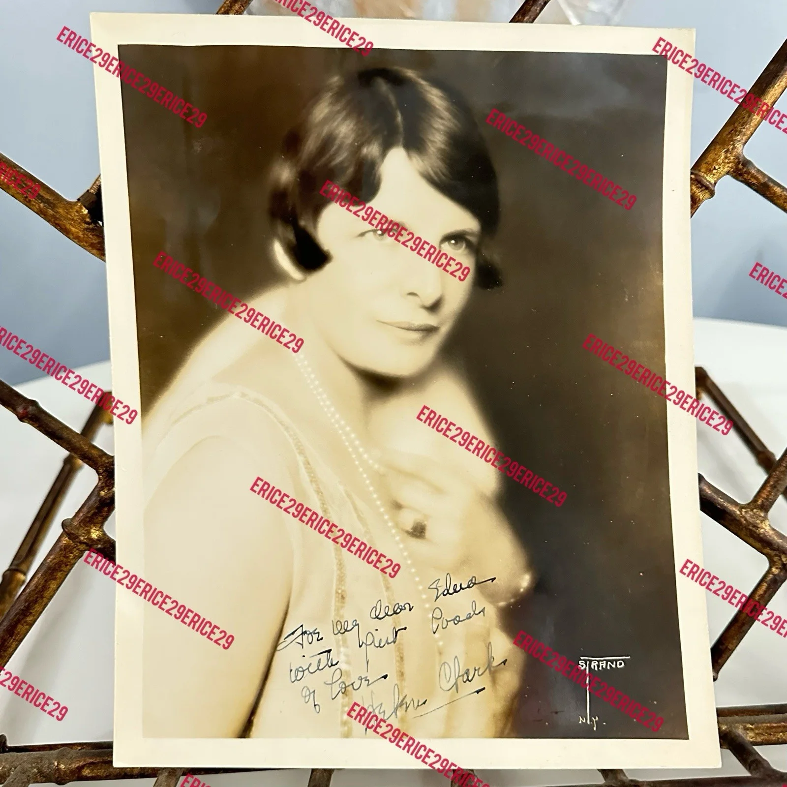Helen Clark (1886–1963) Singer Contralto & Soprano Signed Photo by Strand N.Y., изображение 5