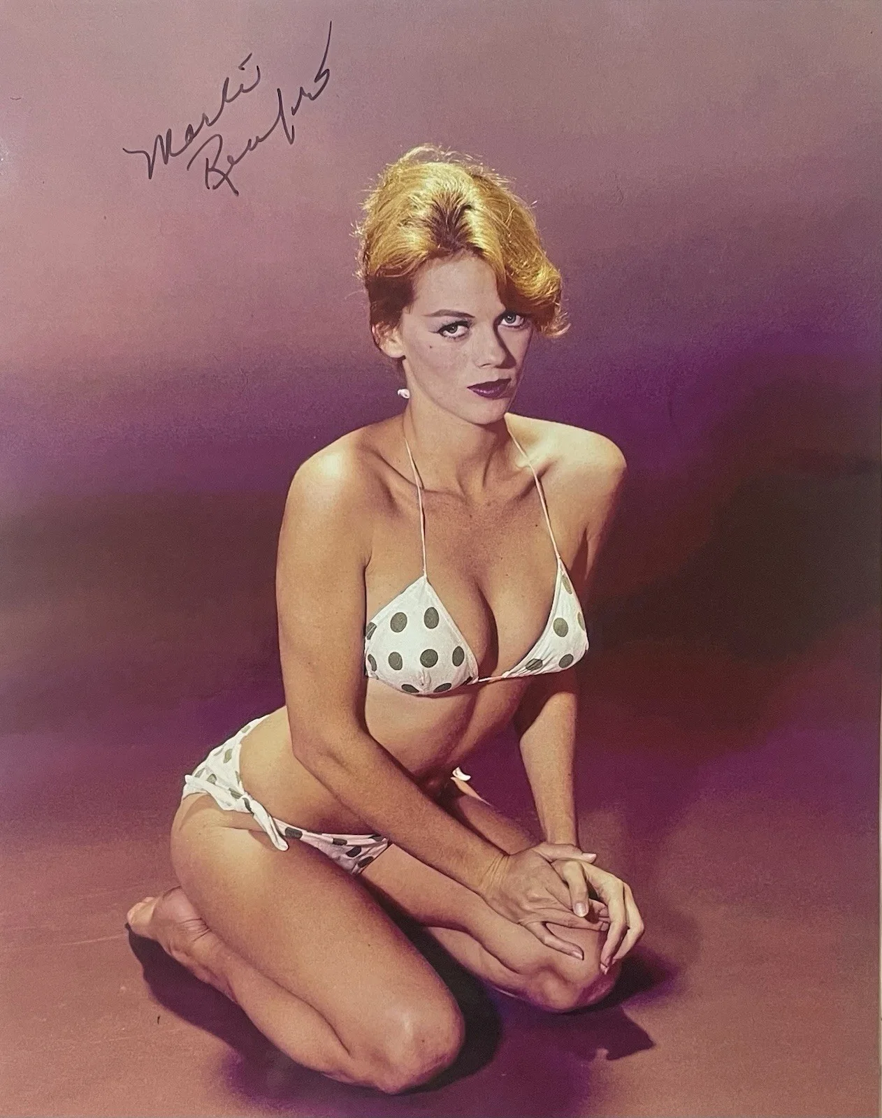 Marli Renfro — Marli Renfro Signed 8x10 Photo Psycho Legend Hitchcock Horror Stunt Double 5