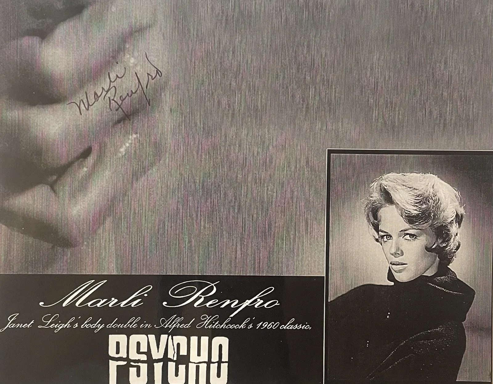 Marli Renfro — Marli Renfro Signed 8x10 Photo Psycho Legend Hitchcock Horror Stunt Double 3